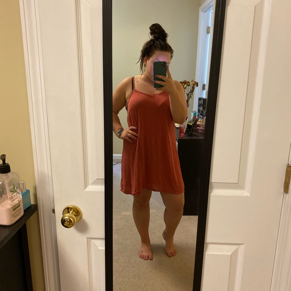 coral dress